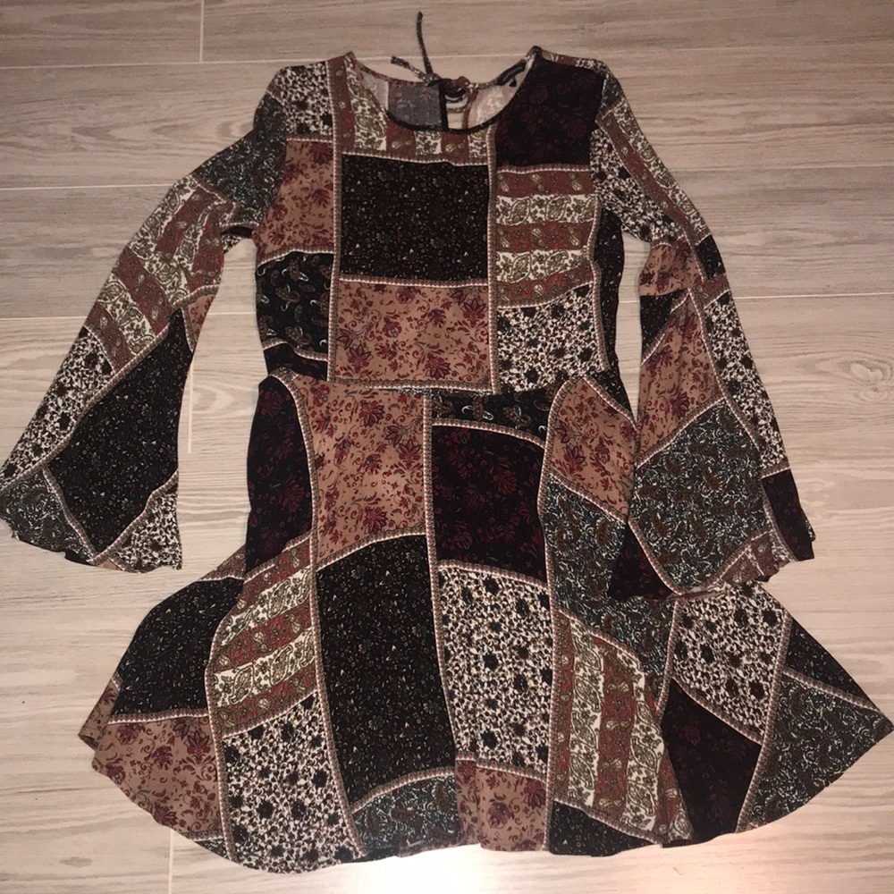 Flowy, patch-work dress